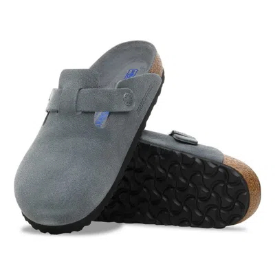 Birkenstock Slipper Boston Braided Colour Basalt Gray