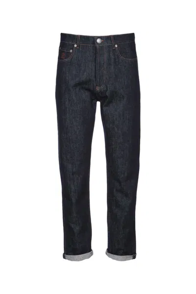 Brunello Cucinelli Men Iconic Fit Denim Cotton Jeans In Blue