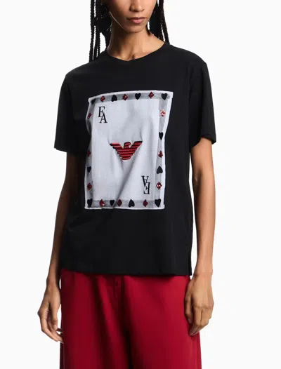 Emporio Armani Short Sleeve T-shirt In Black