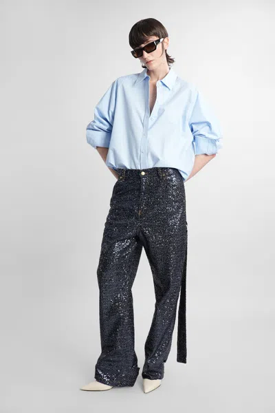 Darkpark Sequin-embellished Jeans In Blue