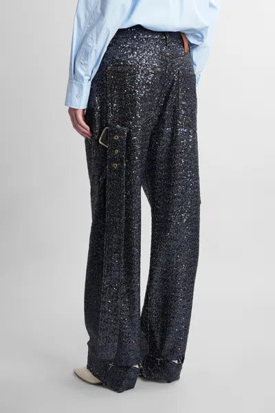 Darkpark Sequin-embellished Jeans In Blue