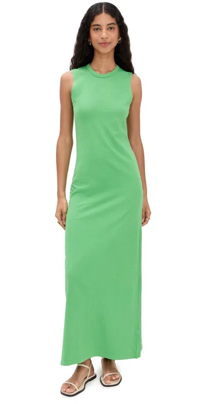 Leset Margo Sleeveless Maxi Dress Grass In Green