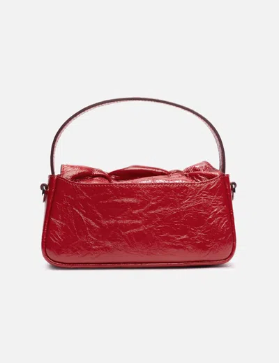 Acne Studios Womens Red Multi-pocket Micro Leather Cross-body Bag