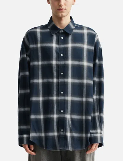 Acne Studios Checked Pattern Button-down Shirt In Blue