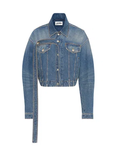 Jean Paul Gaultier Oversized Denim Jacket In Blue