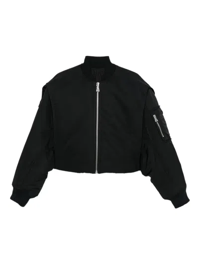 Jean Paul Gaultier Short Zip-up Jacket In Black