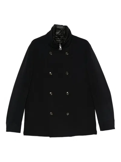 Montecore Double-breasted Zip-up Jacket In Blue