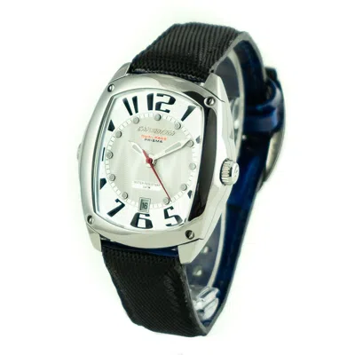 Chronotech Black Leather Women's Watch In Black