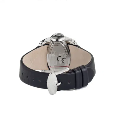 Chronotech Black Leather Women's Watch In Black