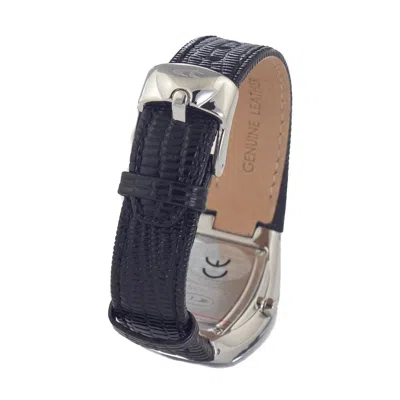 Chronotech Black Leather Women's Watch In Black