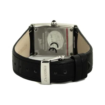 Chronotech Black Leather Women's Watch In Black