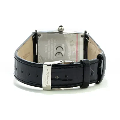Chronotech Black Leather Women's Watch In Black
