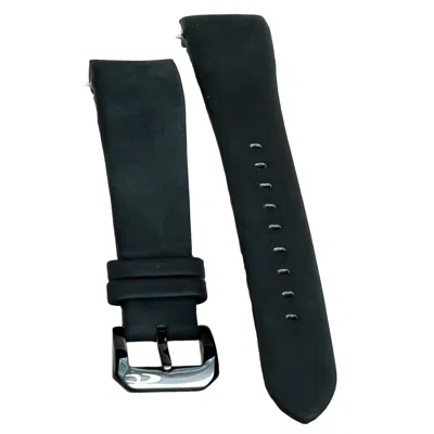 Chronotech Black Rubber  Watch In Black