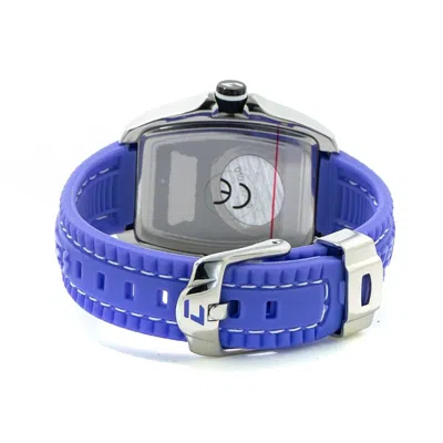 Chronotech Blue Rubber Women's Watch In Blue