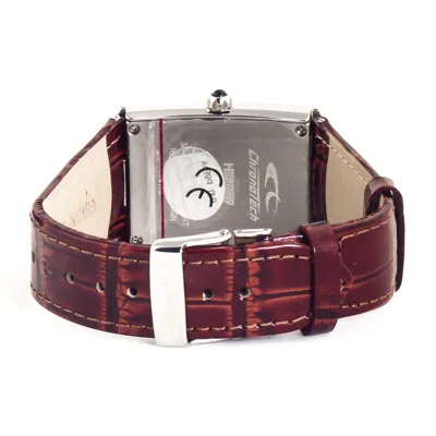 Chronotech Brown Leather  Watch In Brown