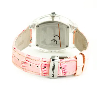 Chronotech Multicolor Leather Watch In Multi