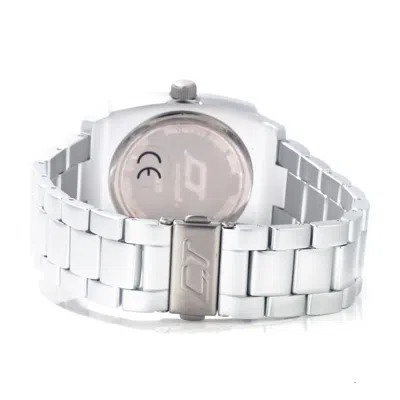 Chronotech Silver Aluminum Men's Watch In Silver