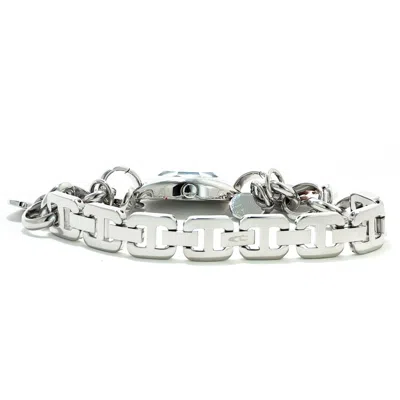 Chronotech Silver Stainless Steel Women's Watch In Silver