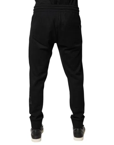 Pre-owned Dolce & Gabbana Black Cotton Jogger Jogging Men's Pants ()