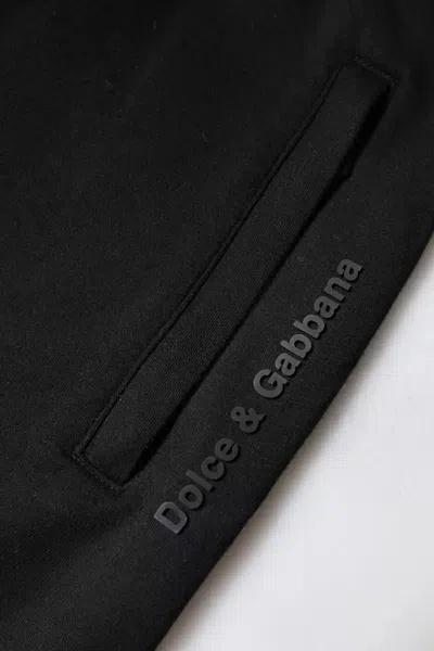 Pre-owned Dolce & Gabbana Black Cotton Jogger Jogging Men's Pants ()