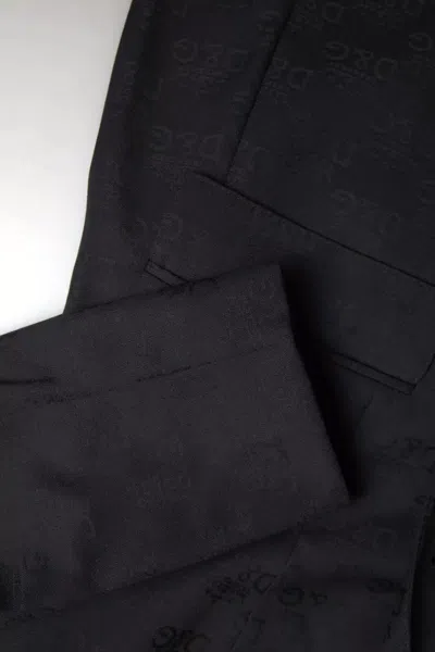 Dolce & Gabbana Black Long Sleeve Coat Blazer Women's Jacket In Black