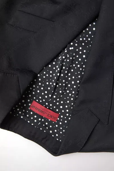 Dolce & Gabbana Black Long Sleeve Coat Blazer Women's Jacket In Black