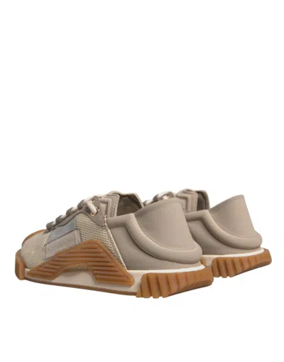 Pre-owned Dolce & Gabbana Multicolor Lace Up Low Top Ns1 Sneakers Men's Shoes ()