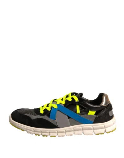 Pre-owned Dolce & Gabbana Multicolor Suede Low Top Sneakers Men's Shoes ()