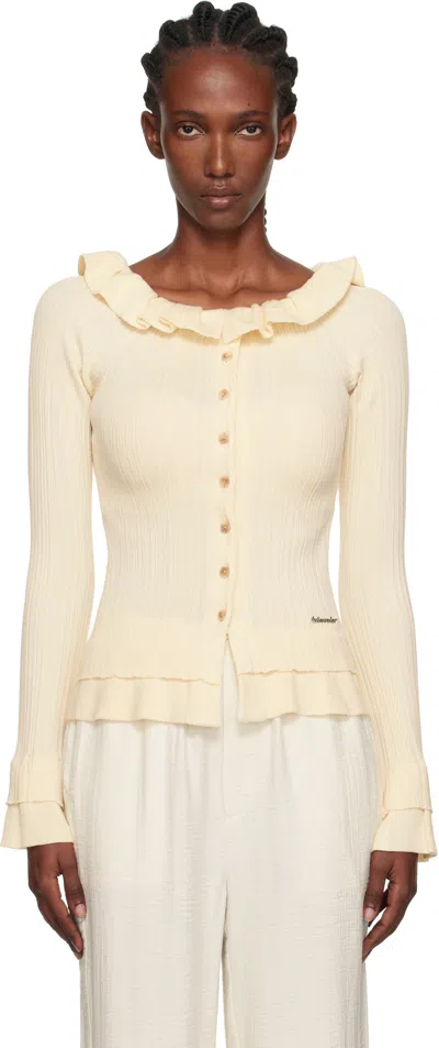 Holzweiler Beige Ripple Cardigan