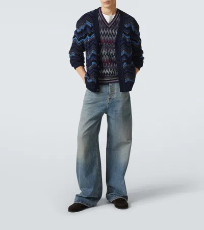 Missoni Chevron-pattern V-neck Sweater Vest In Multi