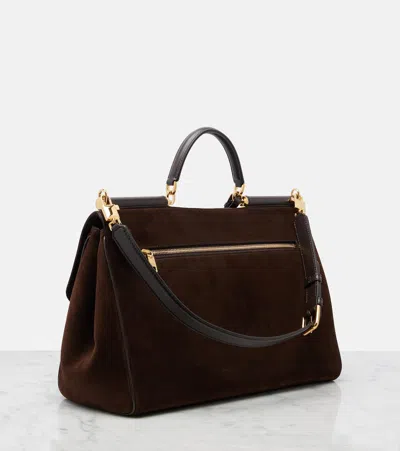 Dolce & Gabbana Medium My Sicily Handbag In Brown