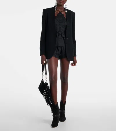 Isabel Marant Olivia Wool-blend Jacket In Black