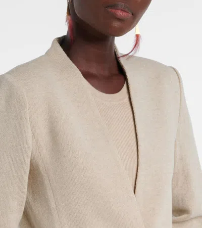 Isabel Marant Soraya Linen-silk Blazer In Neutral