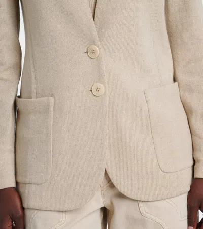 Isabel Marant Soraya Linen-silk Blazer In Neutral