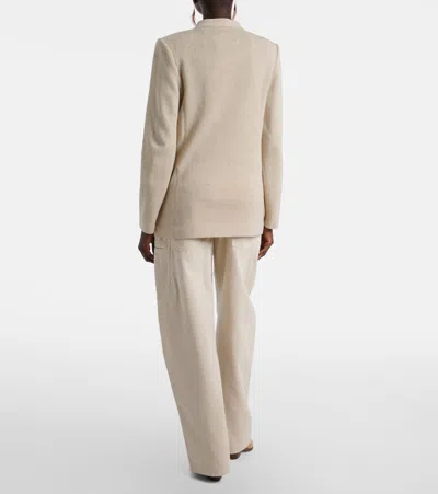 Isabel Marant Soraya Linen-silk Blazer In Neutral