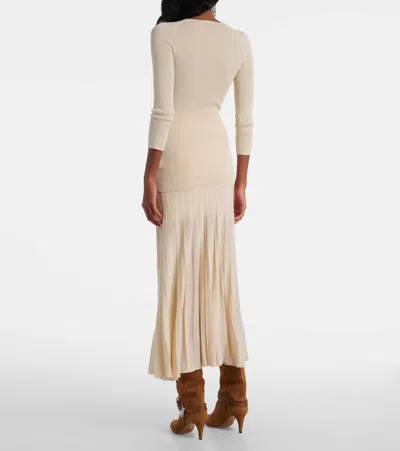 Isabel Marant Cotton-blend Knitted Felicia Sweater In Neutral