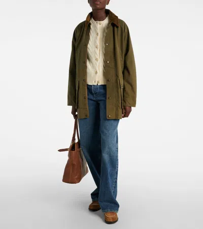 Polo Ralph Lauren Cable Knit Cardigan With Ribbed Cuffs In Neutral