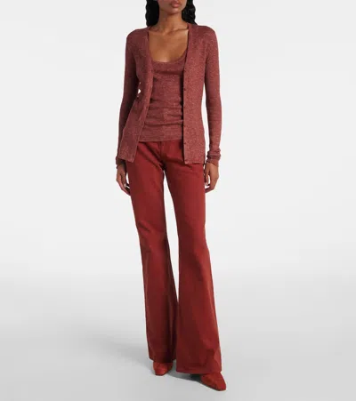 Gabriela Hearst Luke High Heel Boot In Burnt Sienna Suede In Brown