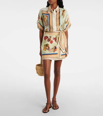 Alemais Mercado Fruit-print Short-sleeve Shirt In Multi