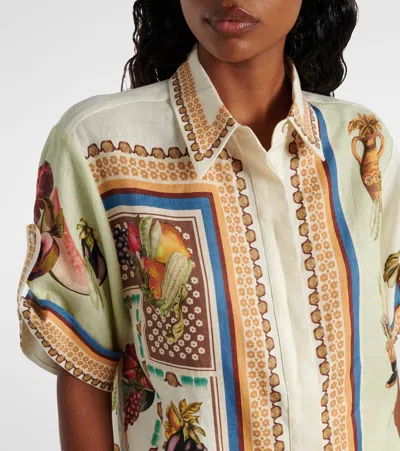 Alemais Mercado Fruit-print Short-sleeve Shirt In Multi