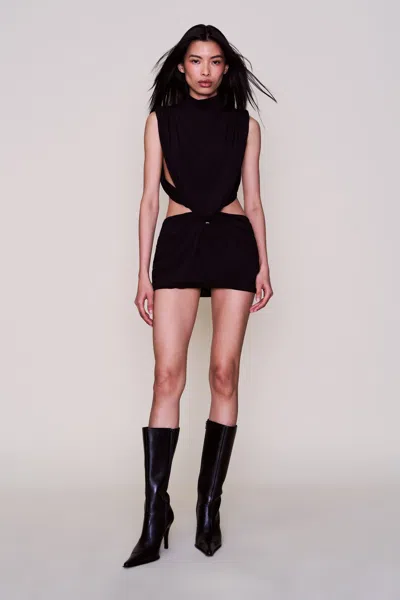 Danielle Guizio Ny Shyla Mini Dress In Black