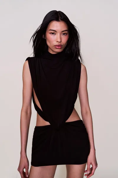 Danielle Guizio Ny Shyla Mini Dress In Black