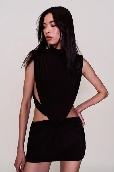 Danielle Guizio Ny Shyla Mini Dress In Black