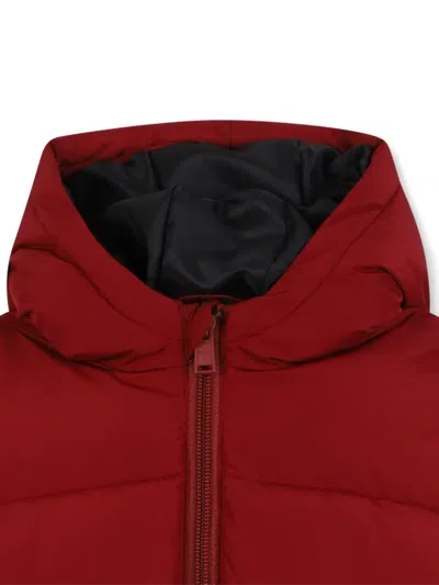 Bosswear Hooded Puffer Jacket In Brown