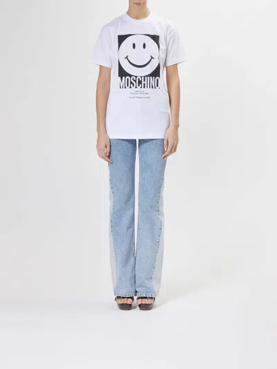 Moschino Couture Woman T-shirt White Size M Cotton