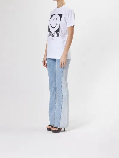 Moschino Couture Woman T-shirt White Size M Cotton