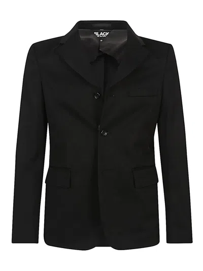 Comme Des Garçons Tailored Single-breasted Jacket Back Vent In Black