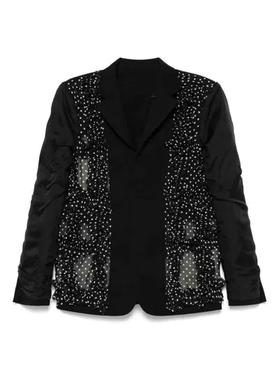 Comme Des Garçons Tailored Single-breasted Jacket Back Vent In Black