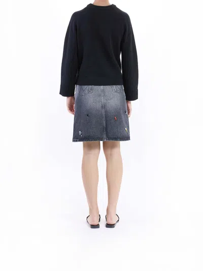 Marc Jacobs Trompe Loeil Charm Crewneck Sweater In Multi