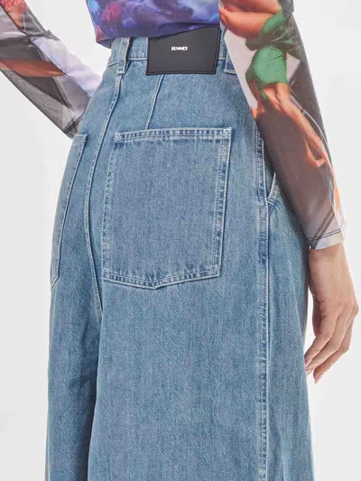 Sunnei Extra Over Pants In Blue